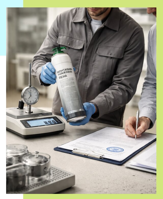 Сертификация монтажной пены в Благовещенске от 15236 р. | Алешин-Бгн