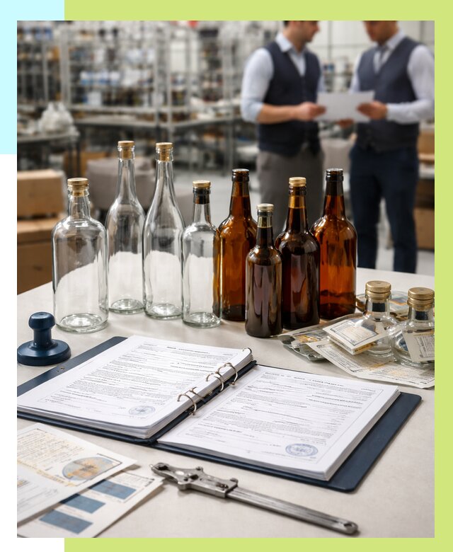 Сертификация стеклянных бутылок в Благовещенске от 25393 р. | Алешин-Бгн