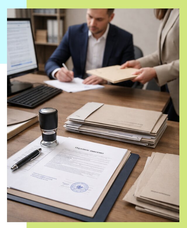 Отказное письмо для таможни в Благовещенске от 3047 р, Алешин-Бгн