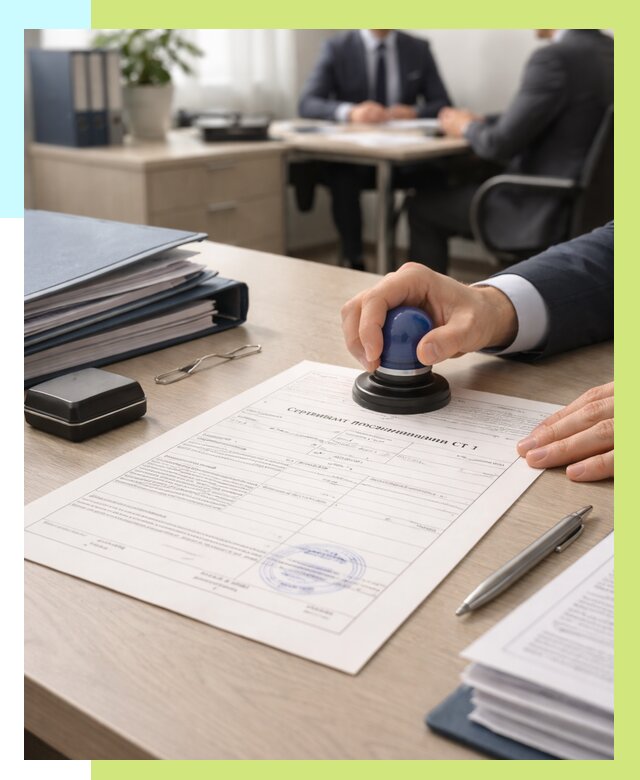 Сертификат происхождения СТ 1 в Благовещенске от 4571 р. | Алешин-Бгн