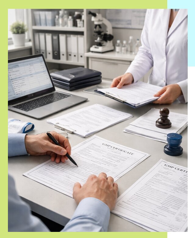 Оформление сертификата GMP в Благовещенске для фармпроизводства